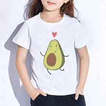 Camiseta con estampado de aguacate y ensalada para niños, camisa con estampado de dibujos animados, de 24M, 3T, 4T, 5T, 6T, 7T, 8T, 9T, de verano 2024 - compra barato