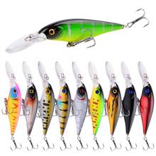 10pcs Minnow Fishing Lure Pike Carp Fishing Artificial Hard Bait 11cm 10g Fish Lures Deep Swim Wobblers Crankbait Tackle 2024 - buy cheap