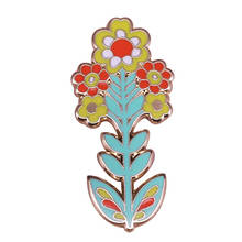 Leaf flower brooch Beautiful flower pin gift for women 2024 - buy cheap