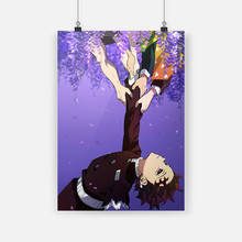 Pintura de tela de pôster para parede, arte decorativa para sala de estar, quarto, estudo, impressão para decoração de casa, tanjiro kamado kimetsu no yaiba 2024 - compre barato