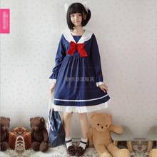 Japanese Jk Navy Style Dress Sailor Suit Tens Girls Academy Sweet Kawaii Cos Loli Sweet Lolita Dress 2024 - buy cheap