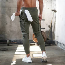 Joggers ajustados para hombre, pantalones de chándal al aire libre para acampar, senderismo, gimnasio, entrenamiento, Fitness, informales, a la moda, nuevo estilo 2024 - compra barato