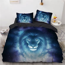 3D Bedding Sets Europe Queen King Duvet Cover Set 3PCS Blanket Quilt Comforter Case Pillowcases Bedclothes Animal Galaxy lion 2024 - buy cheap