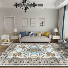 Дворцовый ретро-стиль прикроватный коврик для спальни персидские коврики с геометрическим принтом для гостиной, кухни, ванной, противоскользящие напольные коврики 2024 - купить недорого