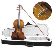 Violín 4/4 tamaño completo Vintage 4 cuerdas violín instrumento Musical accesorio estudiante principiante herramienta de aprendizaje violín Vintage 2024 - compra barato