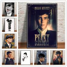 Peaky blinders cillian murphy tv mostrar cartaz de arte pintura em tela quadros de parede decoração para casa cartazes e impressões 2024 - compre barato