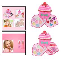 Fashion Kids Cosmetics Make Up Set Safe Washable Kids Makeup Set In Ice Cream Cosmetic Case Princess Beauty Pretend Play Toys 2024 - buy cheap