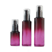 High Grade Purple Glass Travel Bottle Emulsion Skin Care Cosmetic Packaging Container Spray/Pump Bottle 30 60 80 100ml 10pcs/lot 2024 - buy cheap