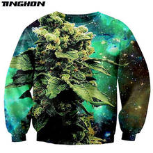 Newest Mens/Womens Galactic Weed space galaxy 3D Print Sweatshirt Hoodies Plus Size XS 6XL 7XL 2024 - buy cheap