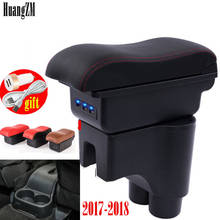 For Perodua Myvi 2017 2018 Armrest Box Dual layer Central Store content box with cup holder ashtray USB interface Car accessori 2024 - buy cheap