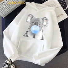 Sudadera con capucha de goma de mascar de Koala para mujer, ropa de gran tamaño, chándal Harajuku para mujer, Tops de alta calidad 2021 2024 - compra barato