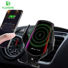 FLOVEME 2 IN 1 Car Wireless Charger For iPhone 11 XR 8 Xiaomi Gravity Car Phone Holder 10W Type C Fast Charger Car Holder Stand 2024 - buy cheap