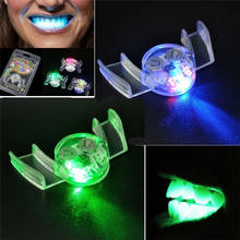 Светящиеся брекеты игрушки 2 шт. мигающий светодиодный светильник рот брекеты кусок светящиеся зубы для Хэллоуина вечерние #3AA9 2024 - купить недорого