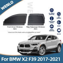 Para bmw x2 f39 2017-2021 magnético carro sun sombra malha pára-sol janela lateral viseira protetor solar isolamento 2024 - compre barato