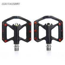 Lightweight Carbon Fiber Platform Pedals UltraLight Bike Pedals Titanium Axle Three Bearing MTB Road Bike Bicycle  Pedals 2024 - buy cheap