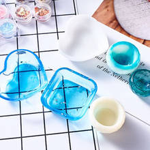 Dish Silicone Mold DIY Crystal Epoxy Resin Mirror Square Heart Dish Silicone Mold Handcraft Small Cup Making Epoxy Resin Molds 2024 - buy cheap
