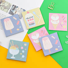 80 Sheet Strawberry Ice Cream Sticky Note Book Kawaii Paper Memo Pad Planner Sticker Post Cute Office Stationery 2024 - buy cheap