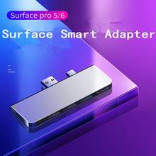 Microsoft SurfacePro-concentrador de lector de tarjetas 7/Pro 4/Pro 5/Pro 6, USB 3,0, 4K, HDMI, 1000Mb, adaptador Gigabit Ethernet para SD/TF, micro SD 2024 - compra barato