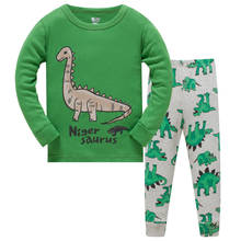 Kids Pajama Set Boys Dinosaur Pattern Sleepwear Kids 100% Cotton Pajamas Set Children Cartoon pyjama Baby Clothing Sets 2024 - buy cheap