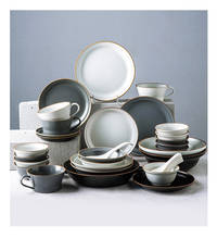 LingAo Nordic cutlery set household dishware Japanese ceramic bowl dish dish chopsticks four set set plate combination 2024 - buy cheap