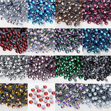 Multi-Color AAAA Quality DMC HotFix Rhinestones Iron on Flatback Hot Fix Rhinestones for Sewing & Fabric Garment Rhinestones New 2024 - buy cheap