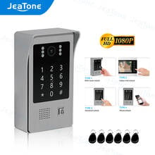 JeaTone 1080P FHD Video Door Phone RFID Card Swiper, Password Keypad Outdoor Call Panel Station IR Night Vision Apartment Camera 2024 - buy cheap