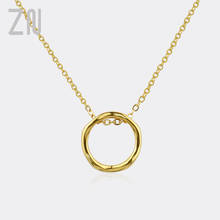 ZN New Fashion Jewelry Gifts Trendy Simple Ins Style Creative Personality Irregular Geometric Circle Pendant Necklaces for Women 2024 - buy cheap
