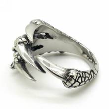 Fashion High Quality Biker Stainless Steel Rings Men's Boys Eagle Claw Knuckle Finger Rings 2024 - buy cheap