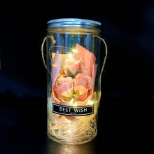 Lámpara LED creativa de noche para el Día de San Valentín, lámpara de noche con botella de deseos, regalo novedoso para decoración de bodas y Navidad 2024 - compra barato