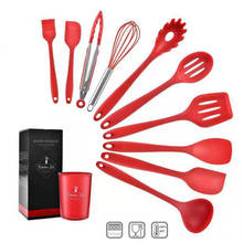 Utensilios de cocina de silicona, utensilios de cocina, vajilla, accesorios, batidores de huevos, cucharas, juegos de espátula para sopa, 10/11 Uds. 2024 - compra barato