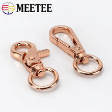 Meetee 5/30pcs Rose Gold Bags Strap Metal Buckles Trigger Snap Hook Lobster Swivel Dog Buckle Key Chain Hardware Accessories 2024 - buy cheap