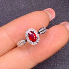 Woman Wedding Ring Naturaland Real ruby ring Natural and real ruby 925 sterling silver Fine Ring 2024 - buy cheap