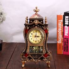 Antique Electronic Clock for Living Room Office Creative Pendulum Table Clock 33*16.6*8.6CM To Enhance Festival Atmosphere 2024 - buy cheap