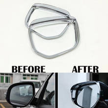 ABS Chrome For Mitsubishi Eclipse Cross 2018 2019 Side Door Rearview Mirror block rain eyebrow Covers Trim Accessories stickers 2024 - buy cheap