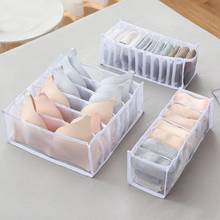 3Pcs/Set Foldable Underwear Storage Box For Ties Socks Bra 6/7/11 Grids Closet Drawer Divider Lidded Closet Organizer Storage 2024 - buy cheap