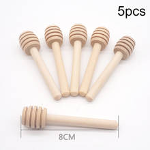 5pcs Wooden Honey Stirring Stick Dipper Stick Long Handle Honey Spoon Mixing Stick Supplies Dessert Tableware Kitchen Tools 2024 - buy cheap