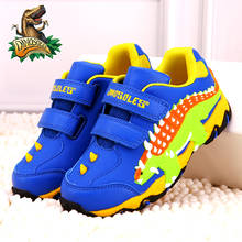 Dinoskulls Kids Sneakers Boys Sports Shoes Autumn Leather Dinosaur Running 3-9T little Boy Fashion Children Rubber Outdoor Shoes 2024 - buy cheap