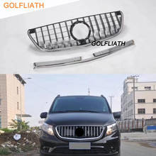 For Vito V Class GT Grill Grille Vertical Style For Mercedes Benz W447 MPV Auto Front Mesh 2015-2018 V250 V260 Car styling 2024 - buy cheap