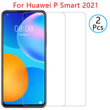 case for huawei p smart 2021 cover screen protector tempered glass on psmart p smar smat samrt protective phone coque bag global 2024 - buy cheap