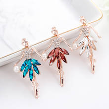 Crystal Brooch Pins For Women Bling Rhinestone Dancer Brooches Jewelry Fashion Wedding Party Bijoux Best Gift 2024 - buy cheap