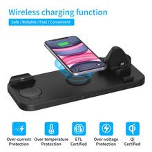 Cargador inalámbrico 6 en 1, Micro USB, portátil, multifuncional, Qi, para el hogar y la Oficina, reloj plegable, auriculares para IPhone 11 MAX 8 2024 - compra barato