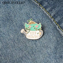 Keep Growing Plant Pot Enamel Pins Leaf Badges Succulent Brooch Accessories Jewelry Gifts for Plant Lady Nature Lover 2024 - buy cheap