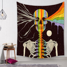 Tapiz de pared con diseño de calavera de tortuga marina, Tapete decorativo para el hogar, manta para dormitorio, mantel de Yoga, novedad de 2020 2024 - compra barato