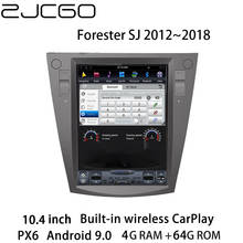ZJCGO Car Multimedia Player Stereo GPS Radio Navigation NAVI Android PX6 10.4 Inch Screen for Subaru Forester SJ 2012~2018 2024 - buy cheap