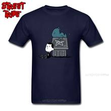 Camiseta de dibujos animados para hombre, camiseta de Call Of Snoophulhu, camiseta de noche de Cthulhu, camiseta azul de tela de algodón para hombre y camisetas de estrellas, ropa de calle Super 2024 - compra barato