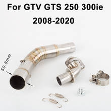 Motorcycle Exhaust Muffler Link Pipe 51mm Escape for Piaggio GTS300 for Vespa GTS 125 250 300 2008-2017 2018 2019 2020 GTS300 2024 - buy cheap