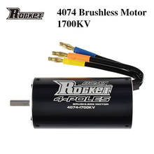 High Quality Rocket 4074 1700KV 4Pole 5mm Sensorless Brushless Motor for Traxxas Blast Feilun 1000mm RC Boat Car 2024 - buy cheap