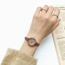 Retro Brown Women Watches Qualities Small Ladies Wristwatches Vintage Leather Bracelet Watch Fashion Brand Female Quartz Clock 2024 - buy cheap