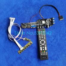 Для LP125WH2 (SL)(D1)/(SL)(T1)/(SL)(T2)/(SL)(T3) 1366*768 LVDS 40-Pin Панель USB + AV DVB-T комплект платы контроллера 3663 2024 - купить недорого