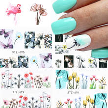 1Pcs Flamingo Water Decals For Nail Art Decor Sliders Floral Wraps Water Transfer Sticker Adhesive Manicure Decal LASTZ683-706 2024 - buy cheap